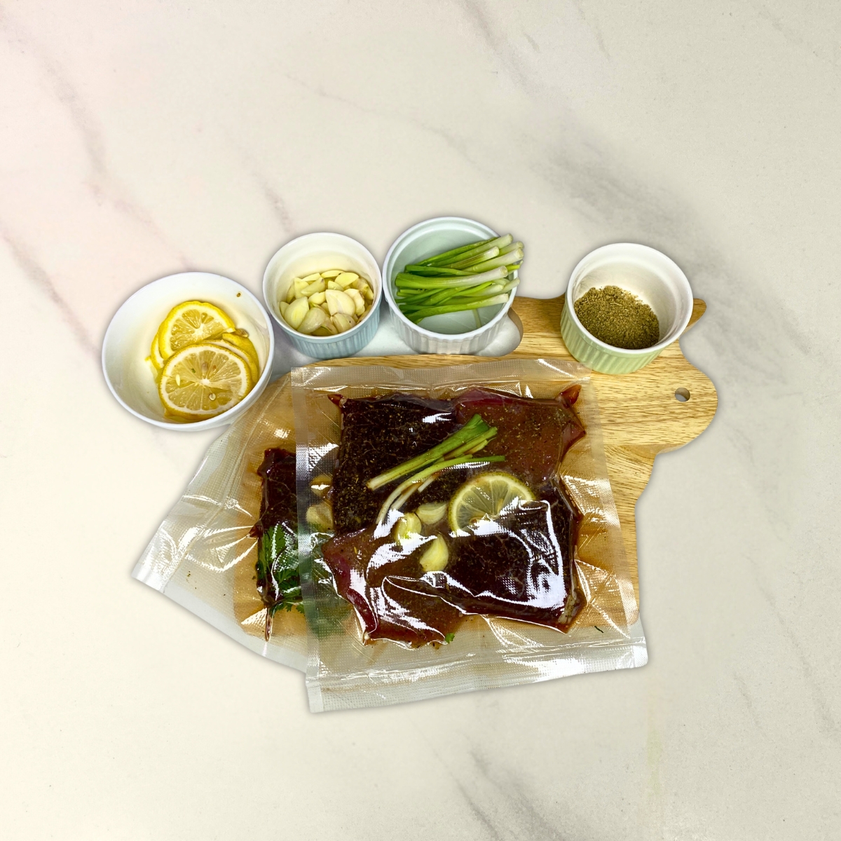 Bò ướp lá thơm kiểu Âu