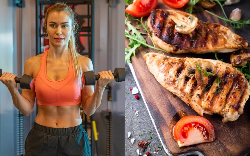 Gymer nên ăn bao nhiêu ức gà mỗi ngày để tăng cơ giảm mỡ?